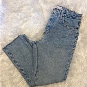 TOPSHOP Women's Light Blue Jeans